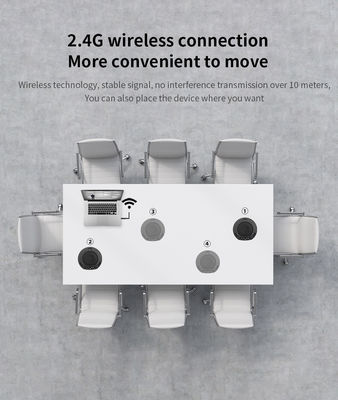 Speakerphone Connected Omnidirectional Video Conferencing Microphone Two Microphones Radio